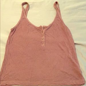 American Eagle purple crop tank